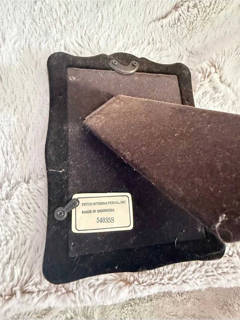 Fetco Silver Plated Brass Ornate Embossed Picture Frame 3.5x5”